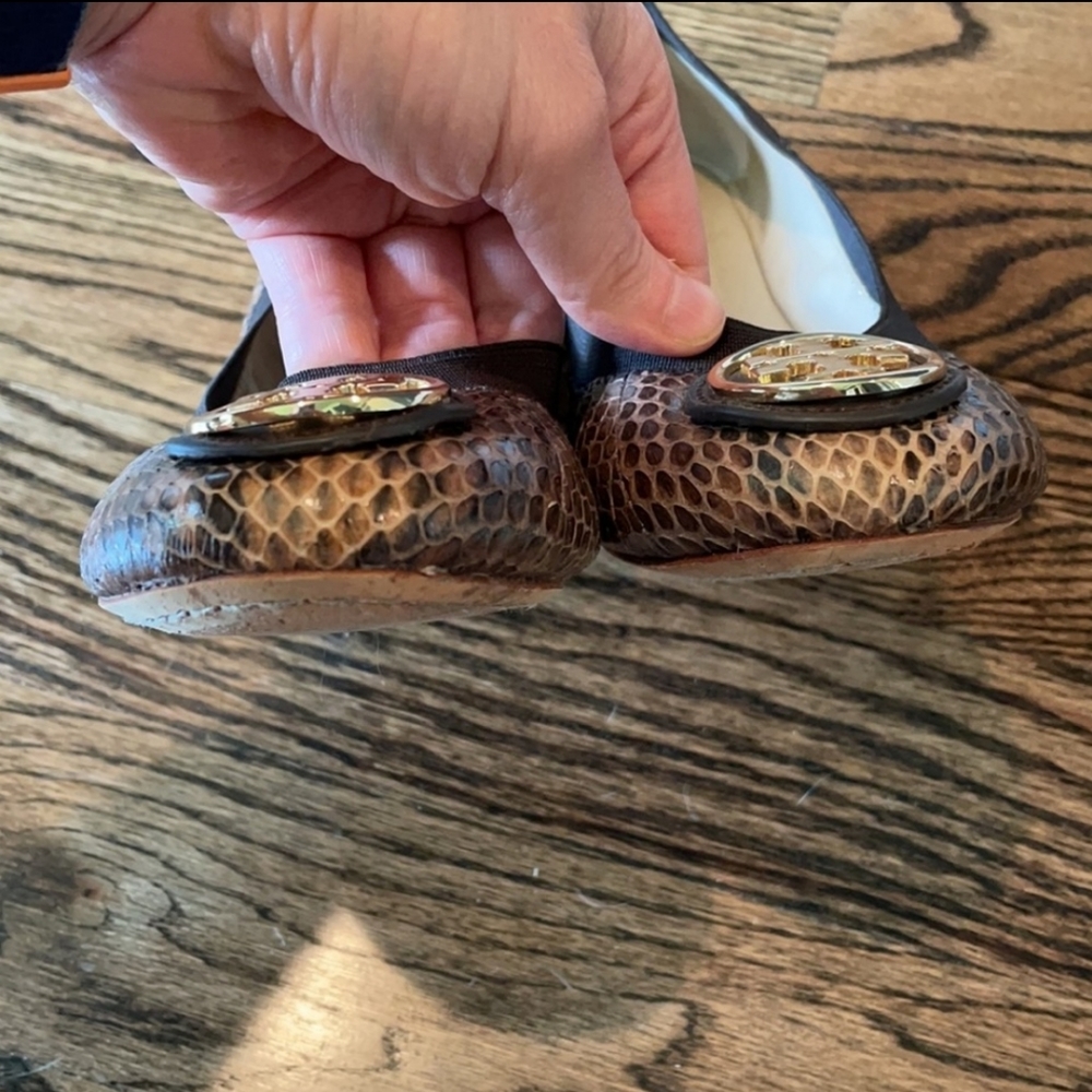 Tory Burch Snakeskin Flats - Picture 6 of 7